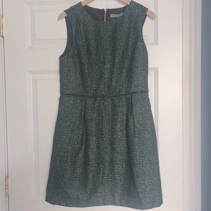 Oasis Green Sleeveless Tweed Dress